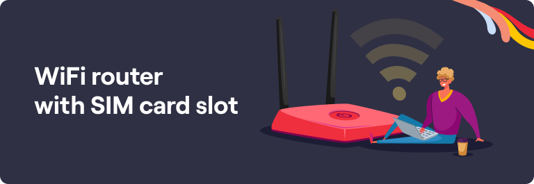 WiFi Router with SIM Card Slot