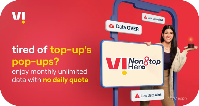 Enjoy unlimited 4g and 5g internet everyday with our NonStop Hero prepaid unlimited data recharge