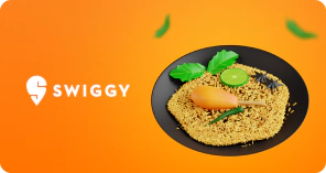 Get extra 5% off on Swiggy (over & above the platform offers)