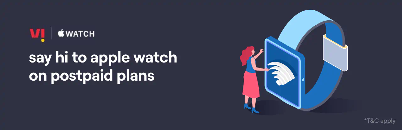 Connecting Apple Watch with Vi postpaid eSIM plans by Vi Business