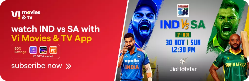 India Vs South Africa on ViMTV