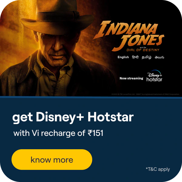 Indian Jones on Disney+Hotstar