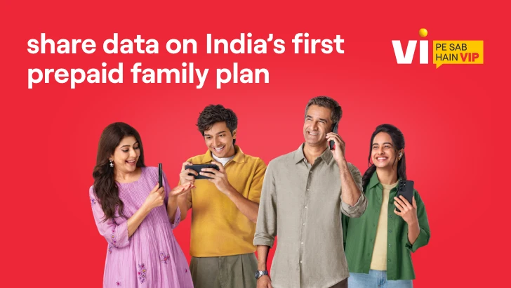 Vi introduces Family Prepaid Plans: Enjoy Shared Data and Other Benefits