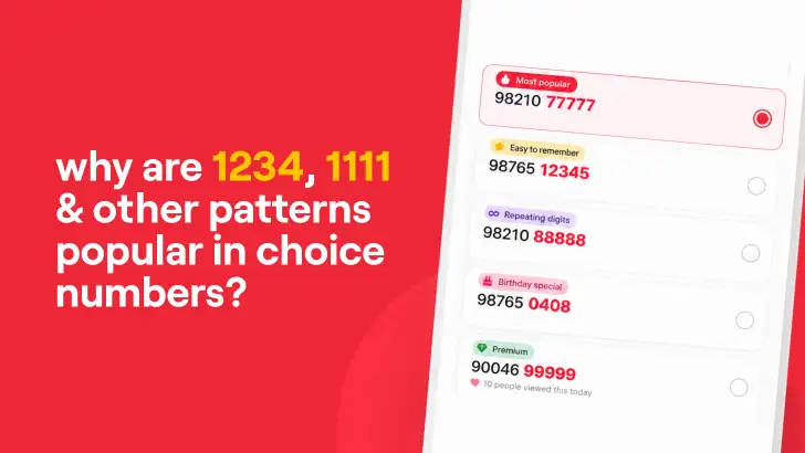 Why Are 1234, 1111 & Other Patterns Popular in Choice Numbers?