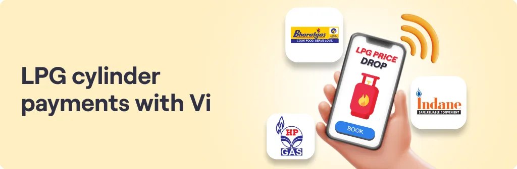 Online Gas Booking & Payment: LPG Cylinder Payments with Vi