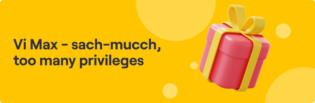 Vi Max: Sach-mucch, too much Privileges