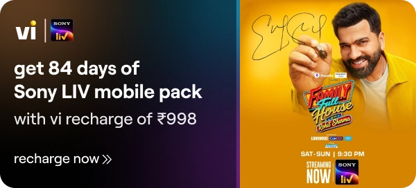 get 84 days of Sony LIV mobile pack