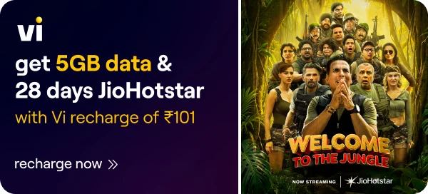 get 5Gb data & 28 days Jiohotstar